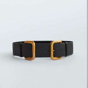 RARE Zara Double Buckle Belt